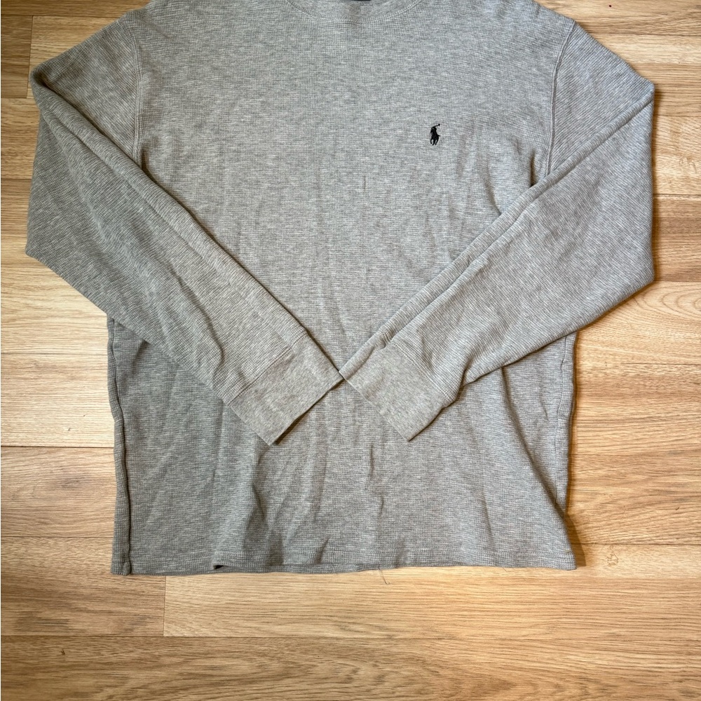 Polo Ralph Lauren Heather Gray Long Sleeve Tee
